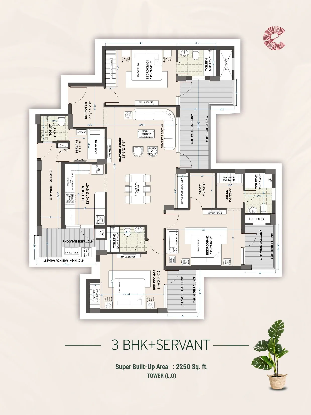 Escon Primera floor plan 1