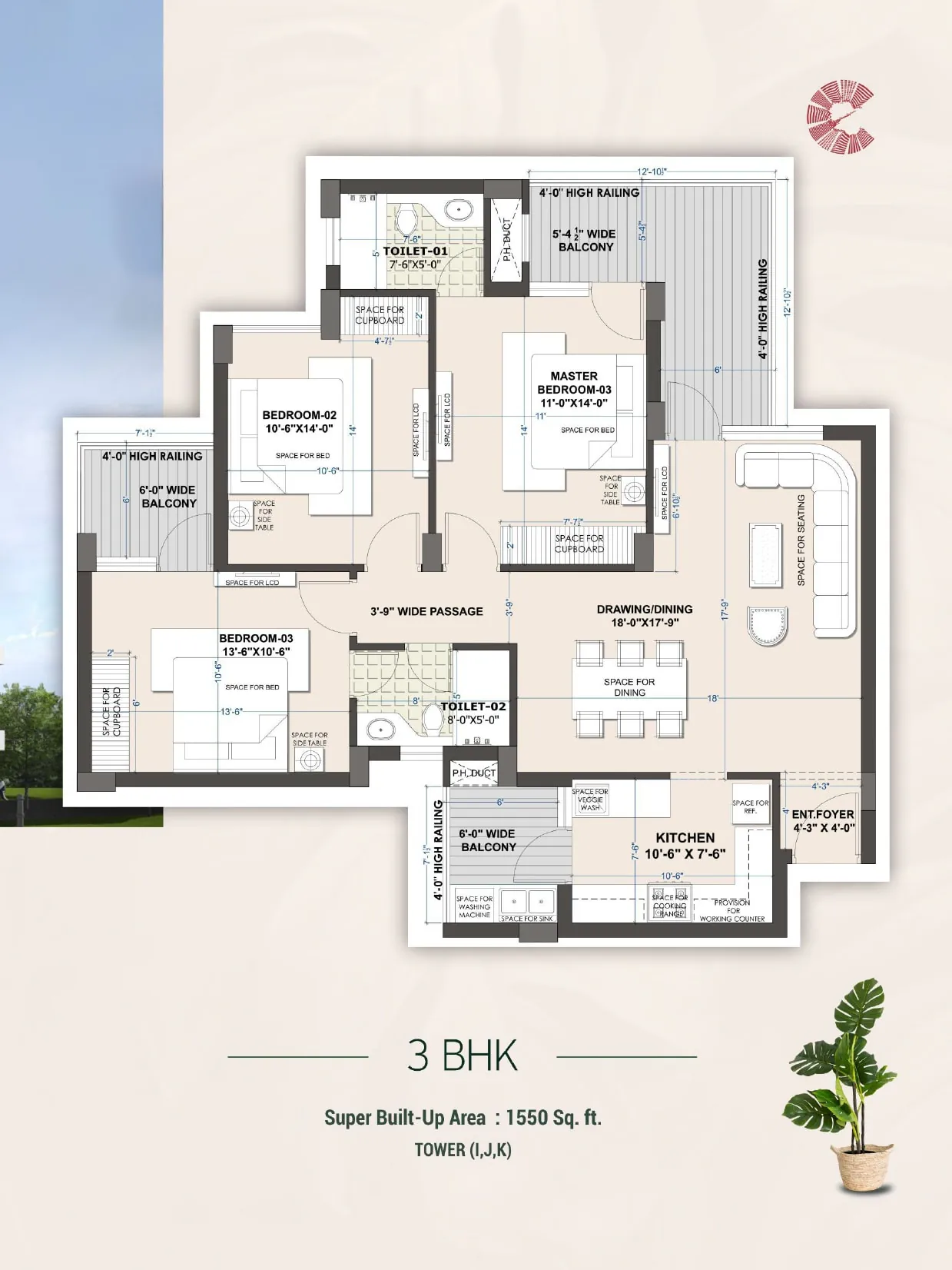Escon Primera floor plan 3