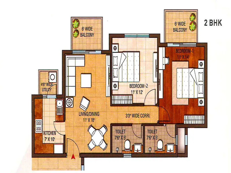 Hero Homes floor plan 2