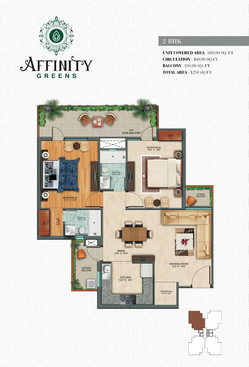 Affinity Greens floor plan 1