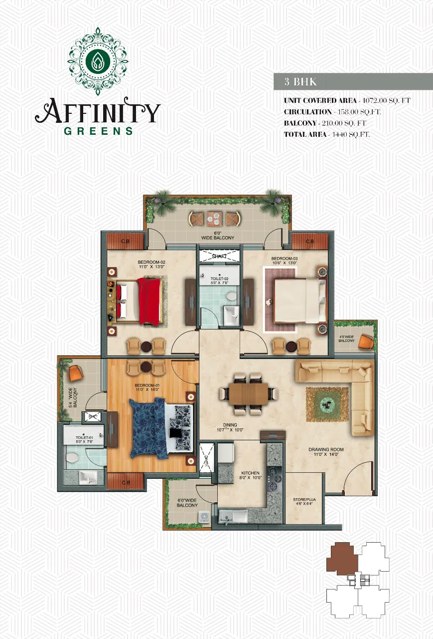 Affinity Greens floor plan 2