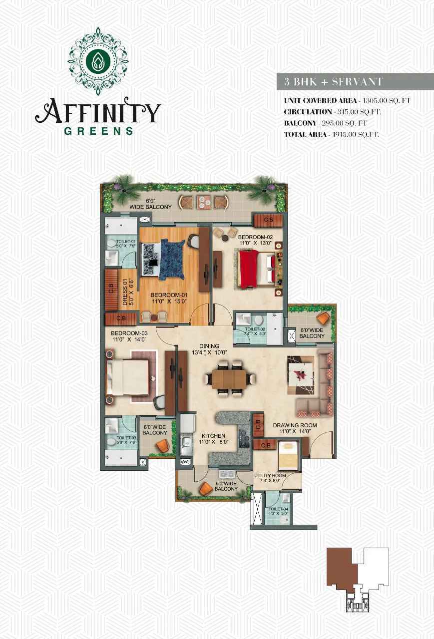Affinity Greens floor plan 5