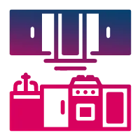modulare kitchen with modren fittings at La Prisma