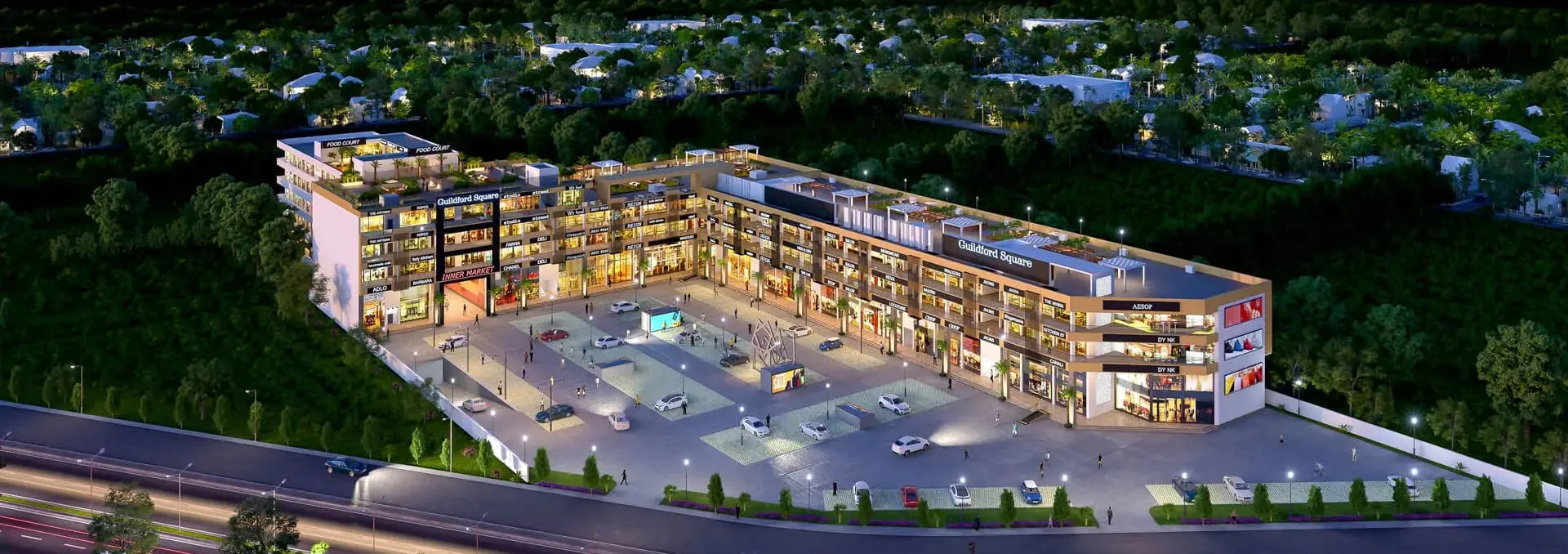 Motia Guildford, Airport Road, Zirakpur - project view 1