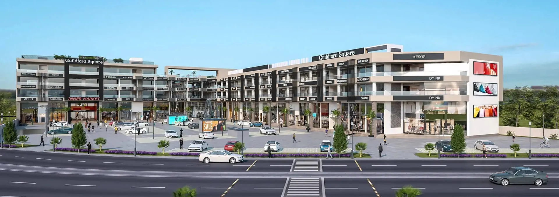 Motia Guildford, Airport Road, Zirakpur - project view 2