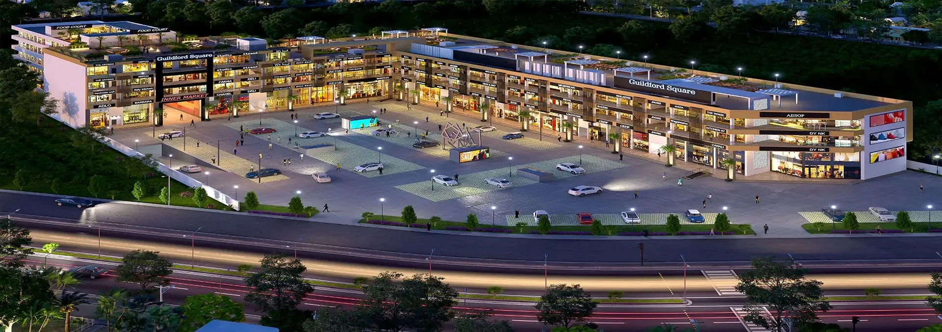 Motia Guildford, Airport Road, Zirakpur - project view 3