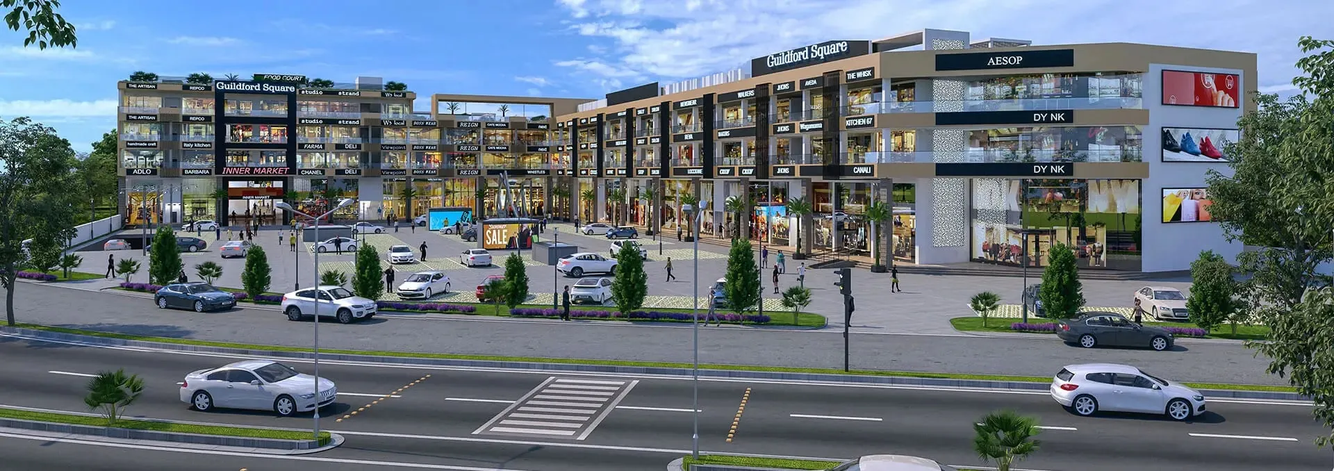 Motia Guildford, Airport Road, Zirakpur - project view 4