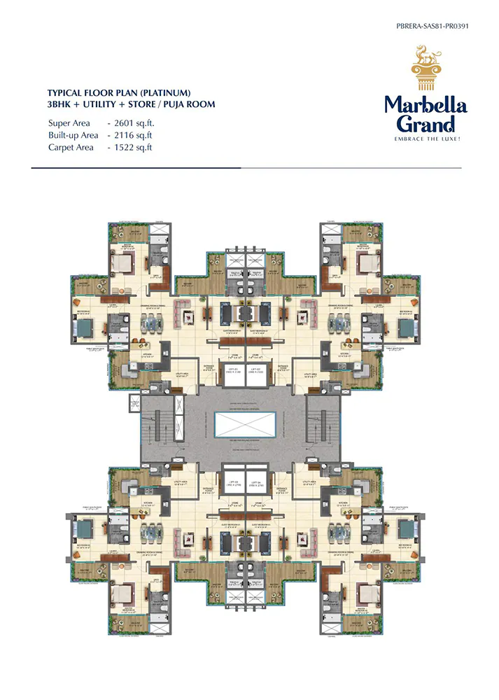 Marbella Grand floor plan 1