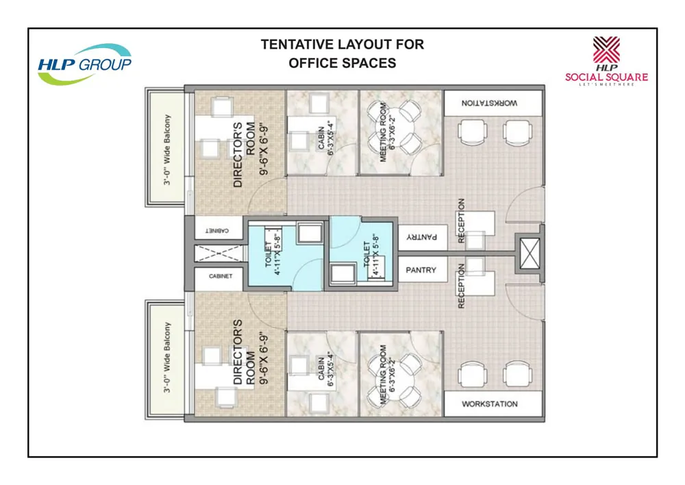 HLP Social Square floor plan 1