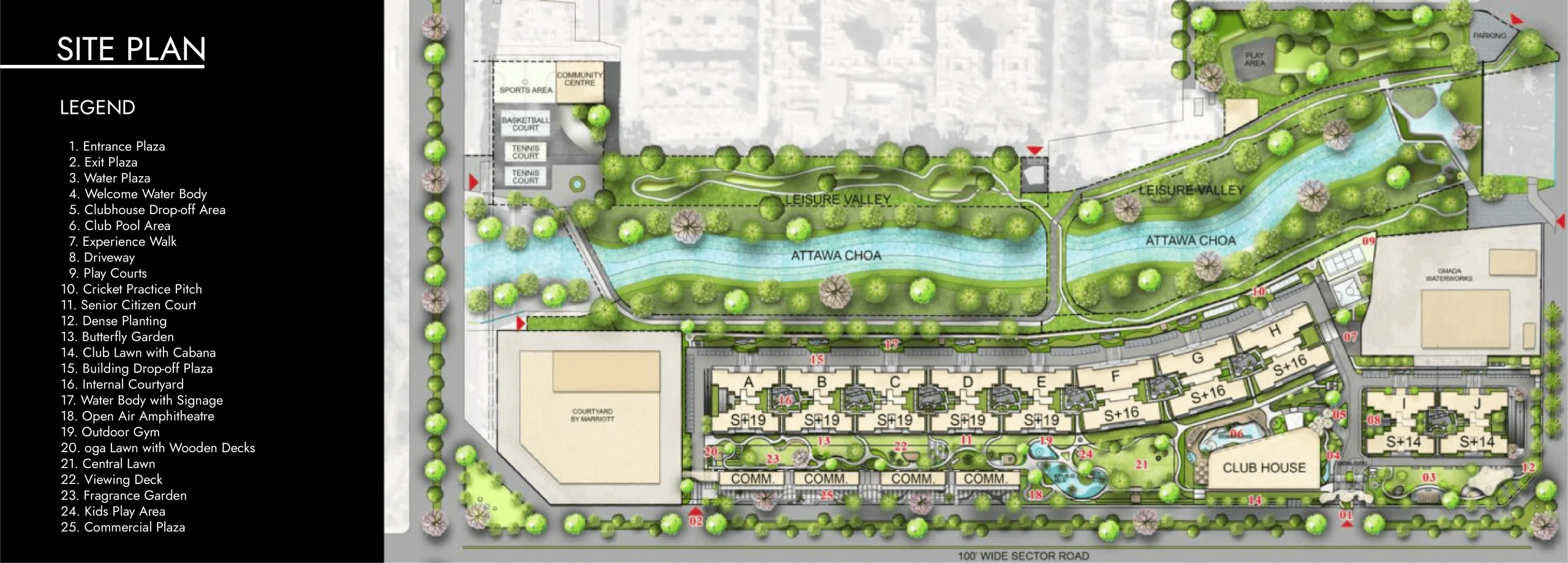 The Medallion Aurum site plan