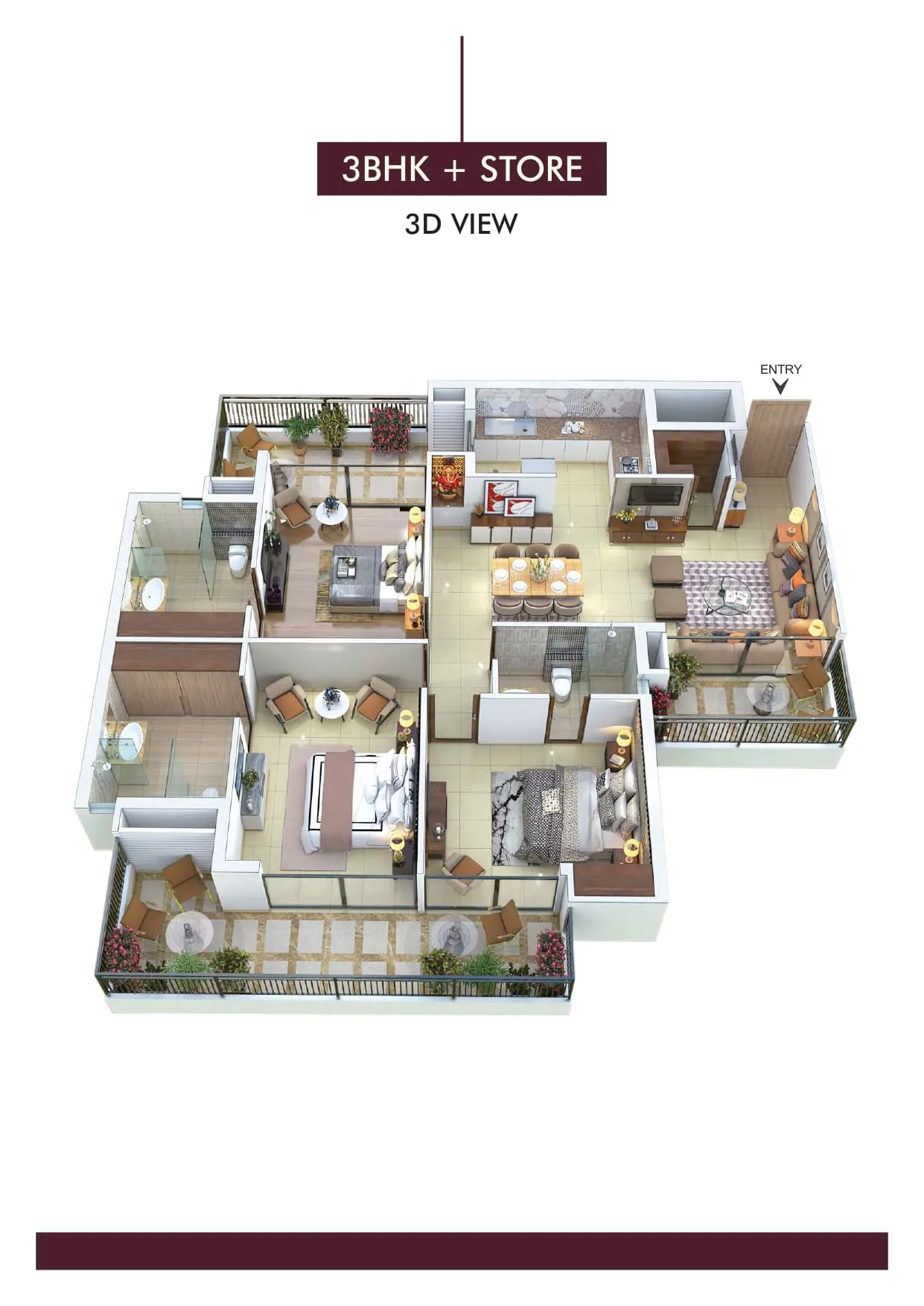 The Medallion floor plan 3